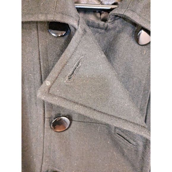 Forever Twenty One Pea Coat Black Pea Coat Size M - Picture 4 of 5